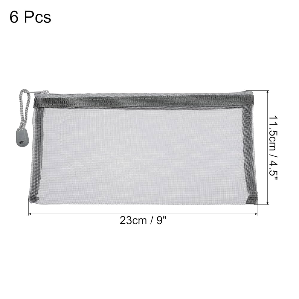 Amazon.com: MECCANIXITY Mesh Zipper Bags, B6 Nylon Zip Pouch